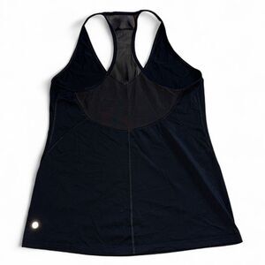 Lululemon‎ Black Mesh Racerback Workout Tank Top Size 8